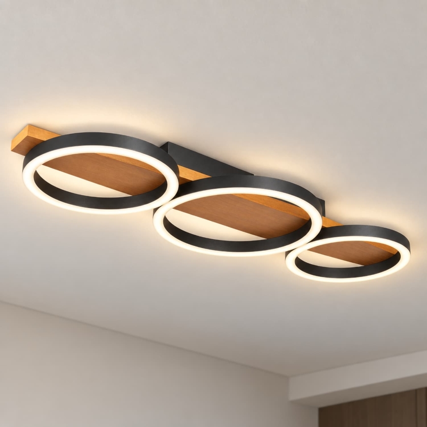 BRILAGI - Luminaria de techo LED PLANK 28W/230V 4000K 25x70 cm madera