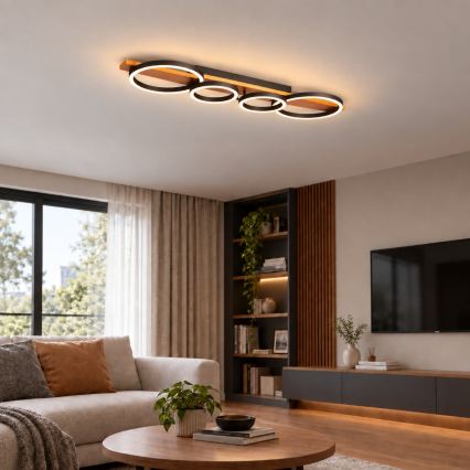 BRILAGI - Luminaria de techo LED PLANK LED/35W/230V 4000K 30x100 cm acabado en madera