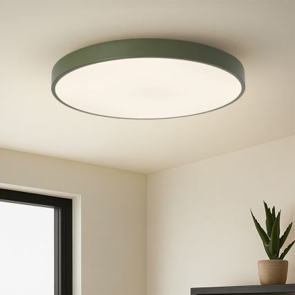 Brilagi - Plafón LED de techo POOL, 100 W, 230 V, 3000/4000/6000 K, Ø 80 cm, verde