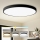 Brilagi - Luminaria de techo LED POOL LED/180W/230V 3000/4000/6000K de 120 cm de diámetro negra
