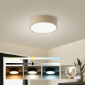 Brilagi - Luminaria de techo LED POOL LED/18W/230V 3000/4000/6000K diámetro 20 cm beige