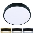 Brilagi - Luminaria de techo LED POOL LED/36W/230V 3000/4000/6000K diámetro 30 cm negro