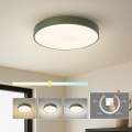 Brilagi - Luminaria de techo LED POOL LED/48W/230V 3000/4000/6000K Ø 40 cm verde