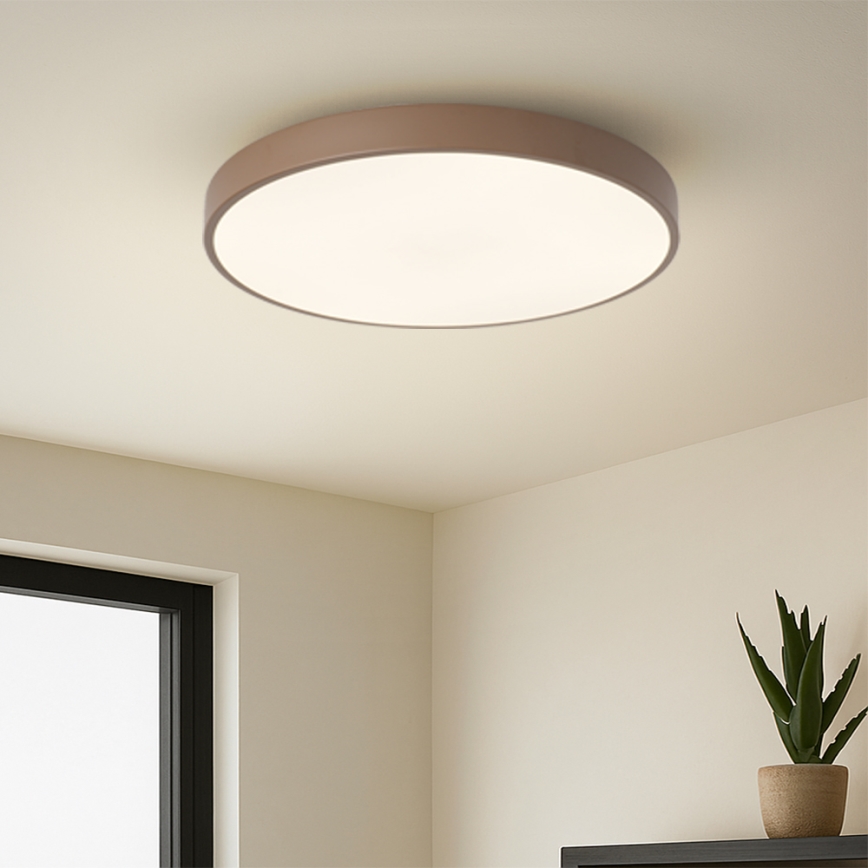 Brilagi - Plafón LED POOL 60 W/230 V 3000/4000/6000 K Ø 50 cm marrón