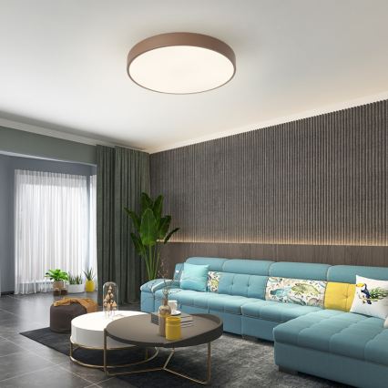Brilagi - Plafón LED POOL 60 W/230 V 3000/4000/6000 K Ø 50 cm marrón