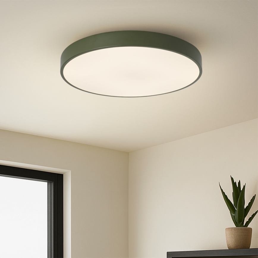 Brilagi - Plafón LED POOL LED/60W/230V 3000/4000/6000K Ø 50 cm verde