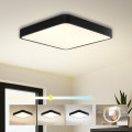 Brilagi - Luminaria de techo LED POOL SQUARE LED/48W/230V 3000/4000/6000K 50x50 cm negra