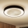 Brilagi - Luminaria de techo LED regulable con ventilador LED/30W/230V 3000-6500K Ø 50 cm negra + mando a distancia