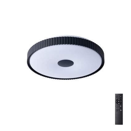 Brilagi - Luminaria de techo LED regulable CORVO LED/72W/230V 3000–6000K negra Ø 50 cm + mando a distancia