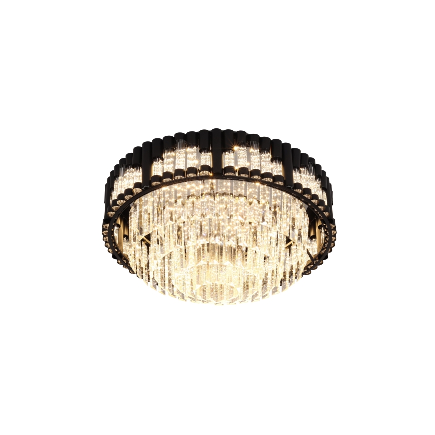 Brilagi - Luminaria de techo LED regulable CROWN LED/41W/230V 3000-6000K Ø 48 cm negra + mando a distancia