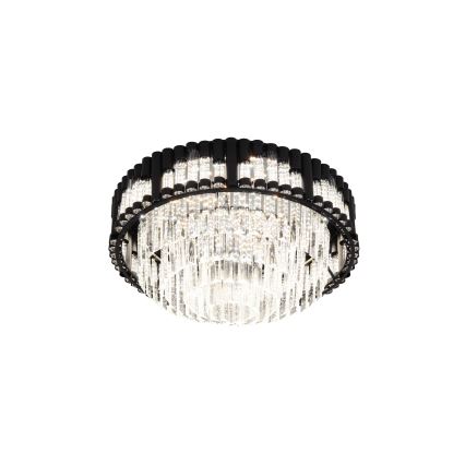 Brilagi - Luminaria de techo LED regulable CROWN LED/41W/230V 3000-6000K Ø 48 cm negra + mando a distancia
