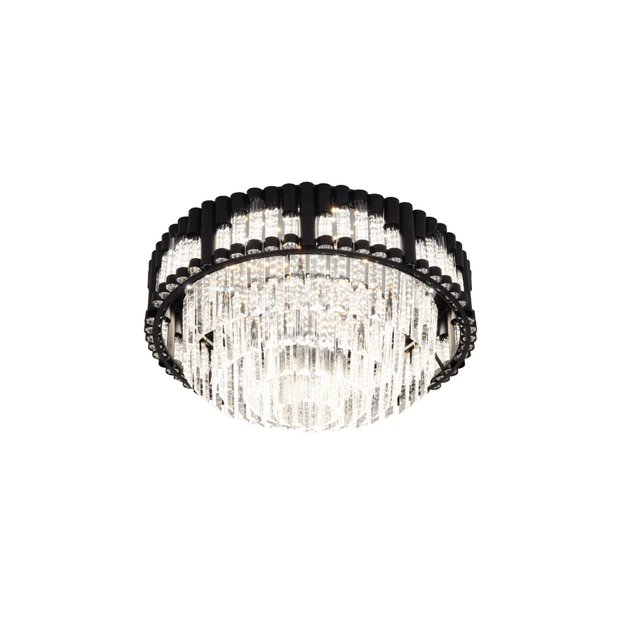 Brilagi - Luminaria de techo LED regulable CROWN LED/41W/230V 3000-6000K Ø 48 cm negra + mando a distancia