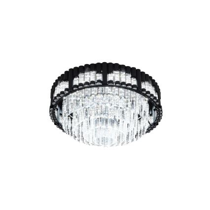 Brilagi - Luminaria de techo LED regulable CROWN LED/41W/230V 3000-6000K Ø 48 cm negra + mando a distancia