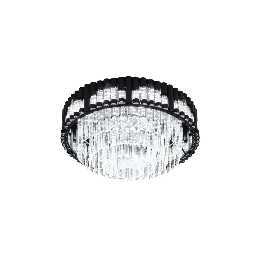 Brilagi - Luminaria de techo LED regulable CROWN LED/41W/230V 3000-6000K Ø 48 cm negra + mando a distancia