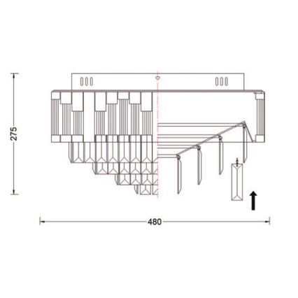 Brilagi - Luminaria de techo LED regulable CROWN LED/41W/230V 3000-6000K Ø 48 cm negra + mando a distancia