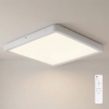 Brilagi - Luminaria de techo LED regulable ESTELA SQUARE LED/36W/230V 3000-6500K 31x31 cm blanca + mando a distancia