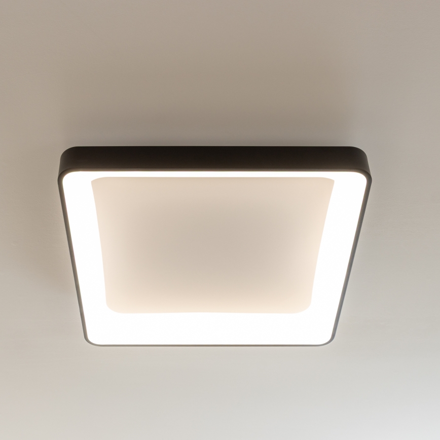 Brilagi - Luminaria de techo LED regulable FALCON II LED/125W/230V 3000-6500K 60x60 cm negra + mando a distancia