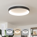 Brilagi - Luminaria de techo LED regulable FALCON II LED/99W/230V 3000-6500K Ø 60 cm negra + mando a distancia