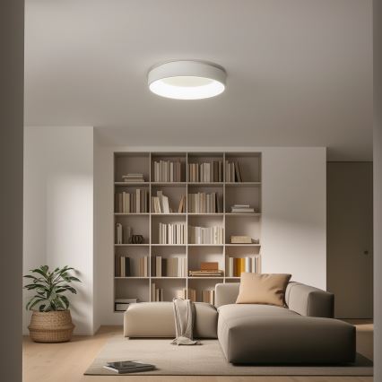 BRILAGI - Lámpara de techo LED regulable FALCON LED/80W/230V 3000-6500K Ø 60 cm blanca + mando a distancia
