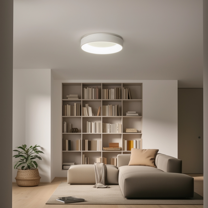 BRILAGI - Lámpara de techo LED regulable FALCON LED/80W/230V 3000-6500K Ø 60 cm blanca + mando a distancia