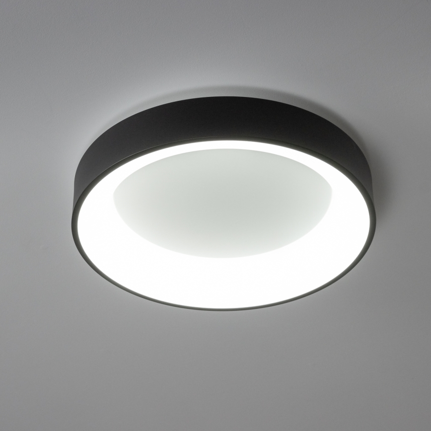 Brilagi - Luminaria de techo LED regulable FALCON LED/80W/230V 3000-6500K diámetro 60 cm negra + mando a distancia