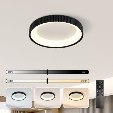 Brilagi - Luminaria de techo LED regulable FALCON MODERN LED/30W/230V 3000-6500K diámetro 40 cm negra + mando a distancia