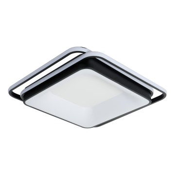 Brilagi - Luminaria de techo LED regulable FLARE LED/102W/230V 3000-6000K 50x50 cm negra + mando a distancia