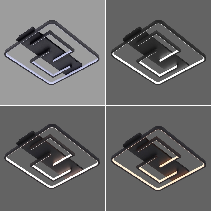 Brilagi - Plafón LED regulable FLARE LED/34W/230V 48x48 cm 3000-6000K + control remoto