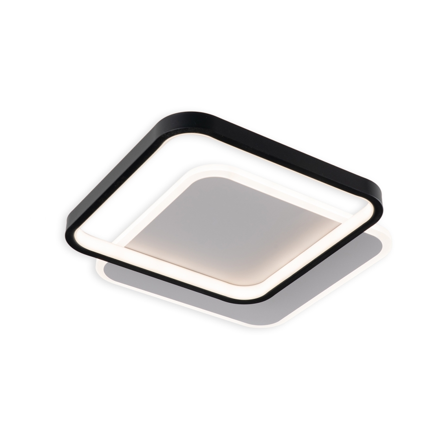 Brilagi - Plafón LED regulable FLARE LED/43W/230V 3000-6000K 39,5x45 cm blanco/negro + mando a distancia