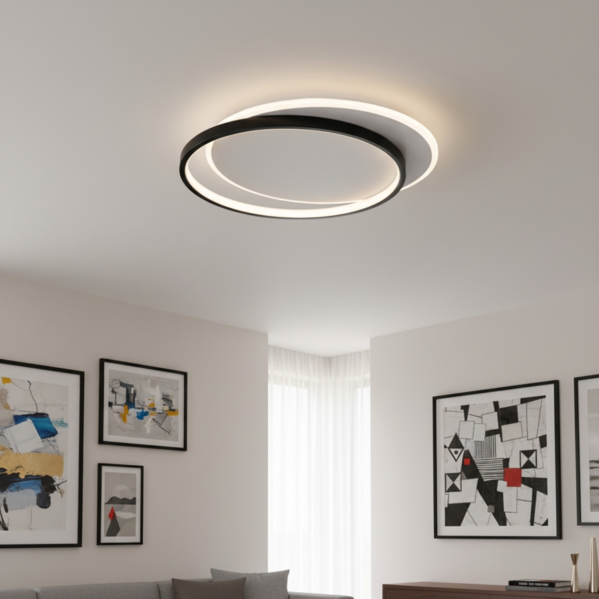 Brilagi - LED Luminaria de techo regulable FLARE LED/48W/230V 39,5x45 cm 3000/4000/6000K + control remoto