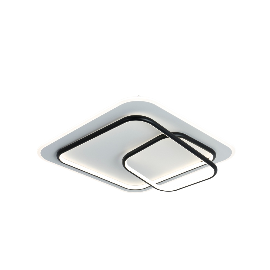 Brilagi - Luminaria de techo LED regulable FLARE LED/81W/230V 3000-6000K 50x50 cm blanco/negro + mando a distancia