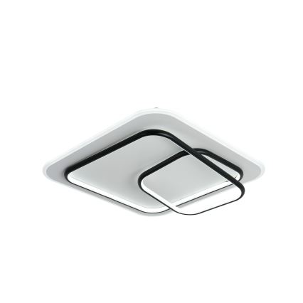 Brilagi - Luminaria de techo LED regulable FLARE LED/81W/230V 3000-6000K 50x50 cm blanco/negro + mando a distancia