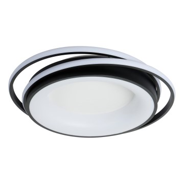Brilagi - Luminaria de techo LED regulable FLARE LED/84W/230V 3000-6000K 47x51 cm negra + mando a distancia