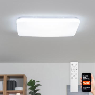 Brilagi - Luminaria de techo LED regulable inteligente, 36W, 230V, 53 x 53 cm, 3000–6000K, Wi-Fi Tuya Beacon + control remoto