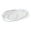 Brilagi - Luminaria de techo LED regulable IRIS LED/78W/230V 3000-6000K 37x49 cm blanca + mando a distancia