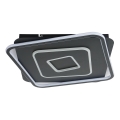 Brilagi - Luminaria de techo LED regulable IRIS LED/98W/230V 3000-6000K 50x50 cm negra + control remoto