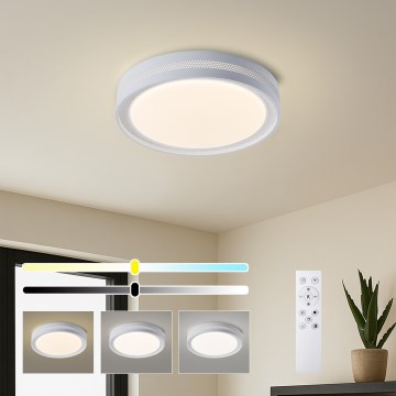 Brilagi - Luminaria de techo LED regulable KREON LED/54W/230V 3000-6000K negro Ø 38 cm + mando a distancia