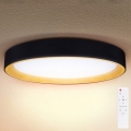 Brilagi - Luminaria de techo LED regulable LARIOS LED/72W/230V 3000-6500K negra Ø 59 cm + mando a distancia