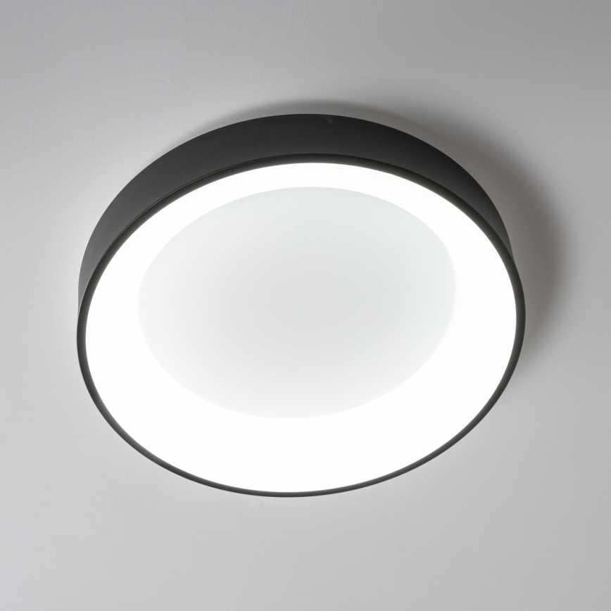 Brilagi - Luminaria de techo LED regulable FALCON LED/40W/230V 3000-6500K diámetro 45 cm negra + mando a distancia