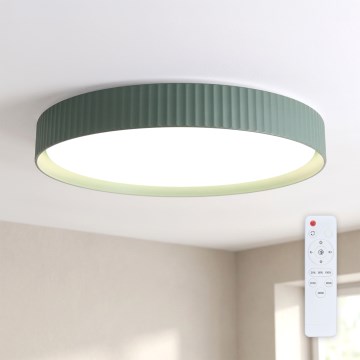 Brilagi - Luminaria de techo LED regulable LUCIA LED/60W/230V 3000-6500K Ø 59 cm verde + control remoto