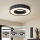 Brilagi - Luminaria de techo LED regulable LUMIX LED/48W/230V 3000–6000K negra Ø 50 cm + mando a distancia