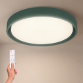 Brilagi - Luminaria de techo LED regulable MATTEO LED/48W/230V 3000-6500K Ø 41 cm verde + mando a distancia