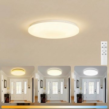 Brilagi - Luminaria de techo LED regulable MILKY WAY LED/24W/230V 3000-6500K Ø 38 cm + mando a distancia