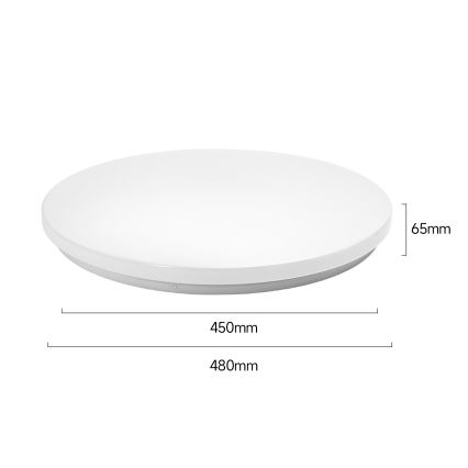 Brilagi - Plafón LED regulable MILKY WAY LED/36W/230V 3000-6500K Ø 48 cm + mando a distancia