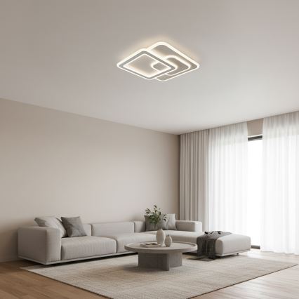 BRILAGI - Luminaria de techo LED regulable MODERN LED/80W/230V 3000-6000K 52,5x52,5 cm + mando a distancia