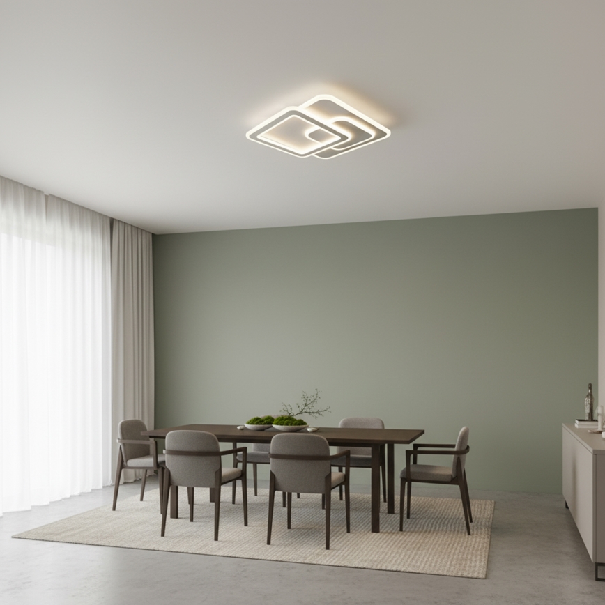 BRILAGI - Luminaria de techo LED regulable MODERN LED/80W/230V 3000-6000K 52,5x52,5 cm + mando a distancia