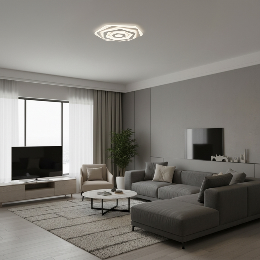 BRILAGI - Luminaria de techo LED regulable MODERN LED/85W/230V 3000-6000K Ø 53 cm + mando a distancia