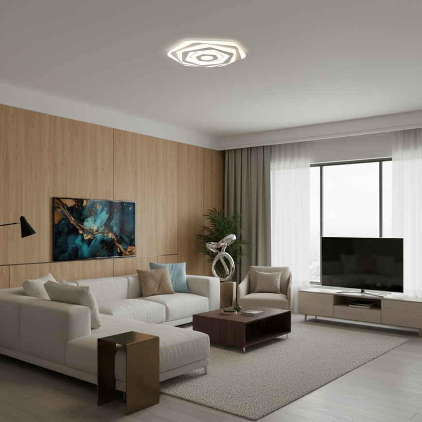 BRILAGI - Luminaria de techo LED regulable MODERN LED/85W/230V 3000-6000K Ø 53 cm + mando a distancia