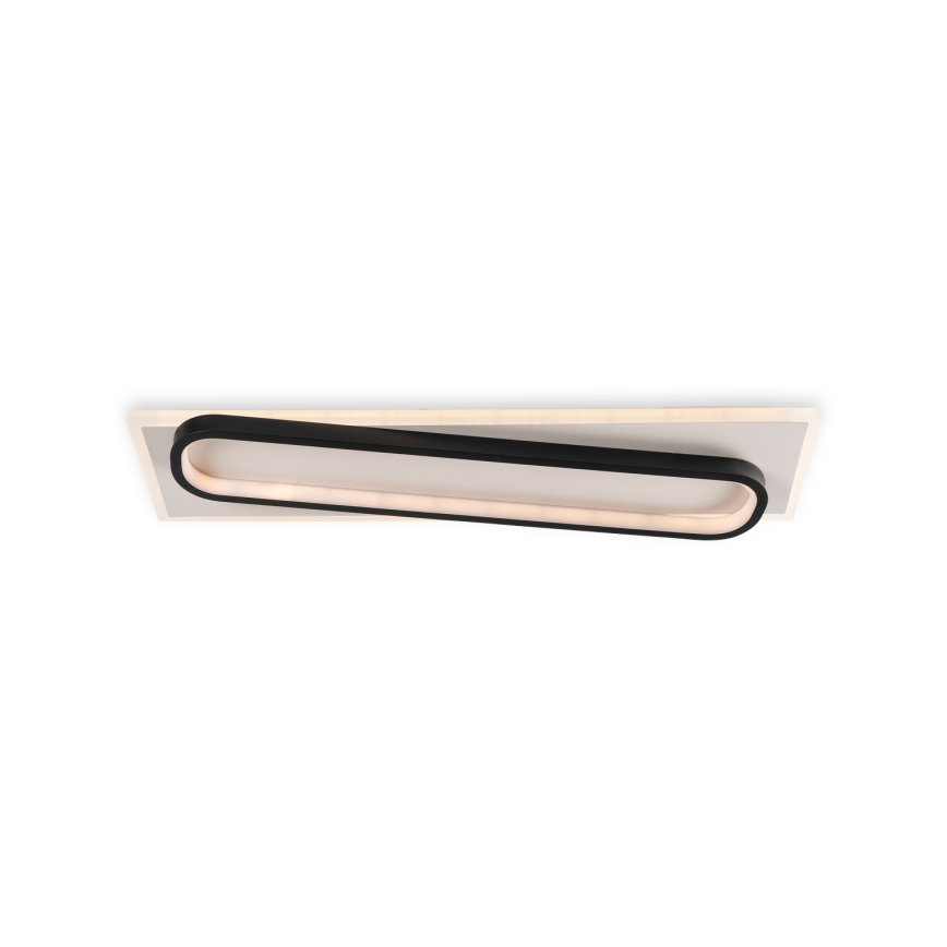 BRILAGI - Lámpara de techo LED regulable OUTLINE LED/52W/230V 3000-6000K 15x60 cm blanco/negro + mando a distancia