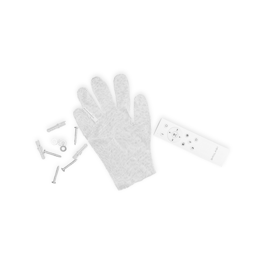 BRILAGI - Lámpara de techo LED regulable OUTLINE LED/52W/230V 3000-6000K 15x60 cm blanco/negro + mando a distancia